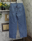 Universal Thread 90's Baggy Denim Jeans Button Fly Distressed Dark Wash Blue 6