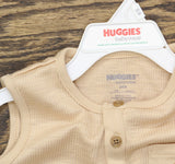 Huggies Baby Boys Sleeveless Romper 6Z2713K Beige Brown 24 Months