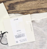 Calvin Klein Short Sleeve Linen-Blend V-Neck Top 44C301G Sweet Corn Off White L