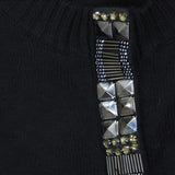Gap Womens Half Sleeve Rhinestone Snap Cardigan 16699eaffd5eeb Black M