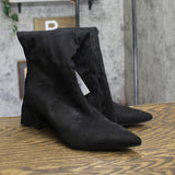 A New Day Justice Mid-Calf Faux Suede Boots 94568852 Black 8M