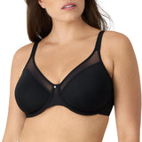 Bali Womens One Smooth U Ultra Light Illusion Neckline Underwire Bra Black 38DD