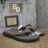 Goodfellow & Co. Mens Ian Comfort Flip Flop Thong Sandals Brown L (11-12)