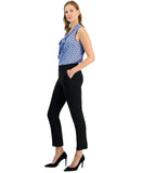 Kasper Womens Pull On Stretch Ankle Pants 10924325 Black XL