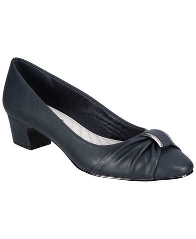 Easy Street Womens Eloise Pump Block Heel ELOISE Navy Blue 9.5W