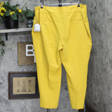 Kasper Womens Plus Size Fly Front Slim Pants 10902147 Butterscotch Yellow 20W