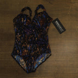 Miraclesuit Siren Tummy Control Underwire Bra One Piece Swimsuit Black Multi 14