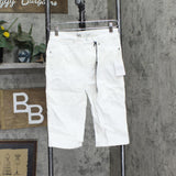 DG2 Womens Virtual Stretch Pull-On Bermuda Shorts 655128 White XS