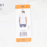 DKNY Women's Short Sleeve Crew Neck Organic Cotton Tee 1679439 White 2XL