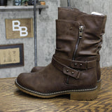 G.c. Shoes Womens Brandy Ankle Biker Fashion Boots BRANDY Brandy Brown 9M