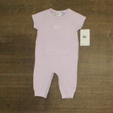 Nike Essentials Girls Baby Waffle Knit One Piece 56M803G Lavender Purple 6M