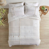 Ink+ivy Salar 3-Piece Printed Cotton Quilt Set Shams Natural King / Cal King