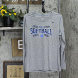 Nike Womens Hill Softball Long Sleeve Dri-Fit Shirt 16703d4a5d59fe Gray L