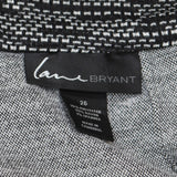 Lane Bryant Womens Plus Size Textured Unlined Midi Skirt Black Multi 26