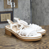 Journee Collection Women's Lightweight Block Heel Taralie Sandal White 8.5M