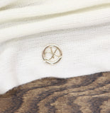 Calvin Klein Womens Acrylic Emblem Infinity Scarf White