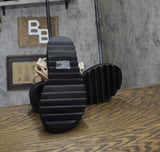 Wild Pair Kudose Embellished Open Toe Ankle Strap Sandal Sand Raffia Brown 8.5M