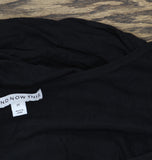 And Now This Womens Plus Sleeveless Knit Wrap Midi Dress MMD020822P Black 2X