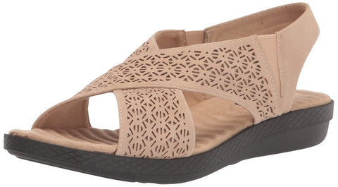 Easy Street Womens Claudia Slingback Sandals Comfort Wave CLAUD Sand Brown 11M