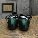 Charles by Charles David Womens Vintage Wrap Satin Flats 1673d6a333ad98 Green 7M