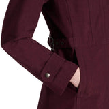 Kirkland Signature  Ladies Trench Rain Jacket 7778999 Merlot Purple 2XL
