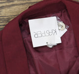 Kasper Womens Stretch-Crepe Shawl-Collar Blazer Jacket 10914849 Shiraz Red 4