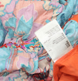 INC International Concepts x Jeannie Mai with Zip Fly Tropical Print Red Multi M