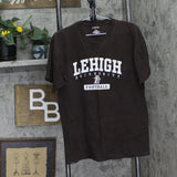 Jansport Mens Vintage Lehigh University Football Graphic T-Shirt Tee Brown L