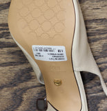 Arezzo Womens Olivia High Stiletto Leather Pumps Panacota Off White 6.5B