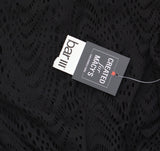 Bar III Womens Crochet Plunge-Neck Cover Up MBGC25837 Black S