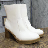 Universal Thread Jenna Platform Boots with Memory Foam Insole Off White 10M