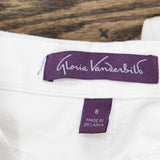Gloria Vanderbilt Womens Classic Amanda High Rise Tapered Jean Crystal White 8
