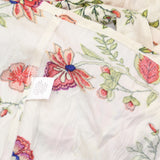 Ny Collection Womens Petites Crinkle Tiered Maxi Dress Ivory Floral Off White PL