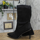 Bar III Womens Tall Knee-High Boots Amputee Replacement Left Shoe Only Black 9M