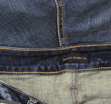 Silver Jeans Co. Plus Size Suki Mid Rise Skinny Cropped Jeans Indigo Blue 18W