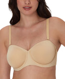 Bali Womens Coolest Smoothing Strapless Minimizer Bra Beige Brown 38D