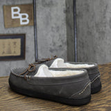 Isotoner Women’s Genuine Suede Moccasin Slippers 7956 Ash Gray M (7/8)