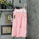 Wild Fable Women's Gingham Sleeveless Tiered Dress 79296378