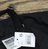 Motherhood Maternity Front Maternity Swim Top with Adjustable Straps Black XS