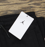 Jordan Boys Closed Hem Fleece Joggers Black S