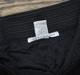 American Rag Cie Tiered Laser-Cut Faux-Suede Cropped Shorts Classic Black M