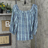 Lc Lauren Conrad Women's Squareneck Peasant Top WL23W047RR