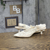 A New Day Womens Milan Slingback Pumps 93708032 Cream Off White 6.5M