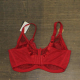 Wacoal Plus Size Retro Chic Full Figure Underwire Bra Barbados Cherry Red 36G