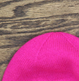 Charter Club Womens 100% Cashmere Cuffed Beanie 100160260HT Fierce Pink