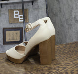 Sun + Stone Womens Reemaa Block-Heel Platform Sandals 10018613200 Bone Brown 10M