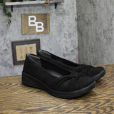 Lifestride Womens Glamour Ballet Flat Skimmers J6150F1 Black 10M