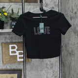 Wild Fable Womens Short Sleeve Fitted T-Shirt 84660360 Black M
