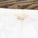 Pearl Global Women Square Neck Tie Sleeve Pinktuck Blouse White See Measurements