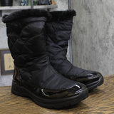 Easy Street Womens Cuddle Waterproof Quilted Boot CUDDL Black 11M